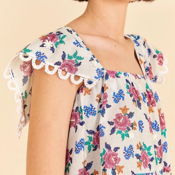 Farm Rio Romantic Bandanas Blouse - Picture 3 of 3